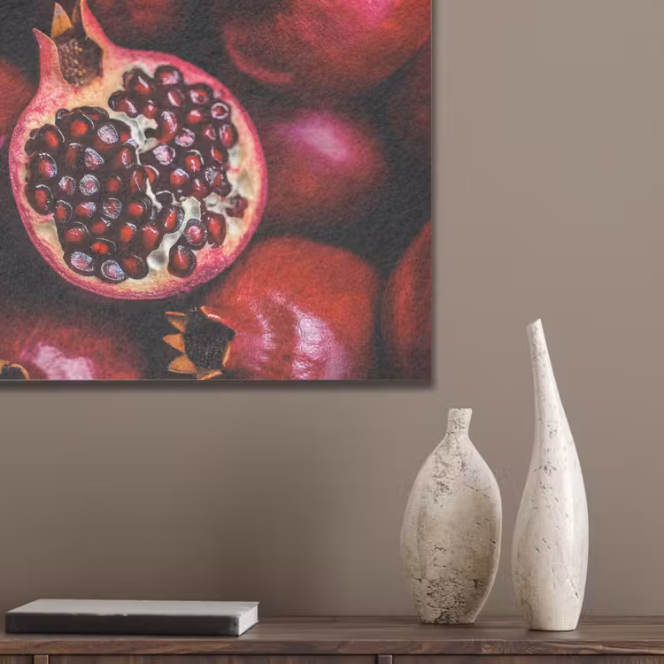 Granaatappel - Rood - Fruit PET vilt klein -sfeer6_closeup