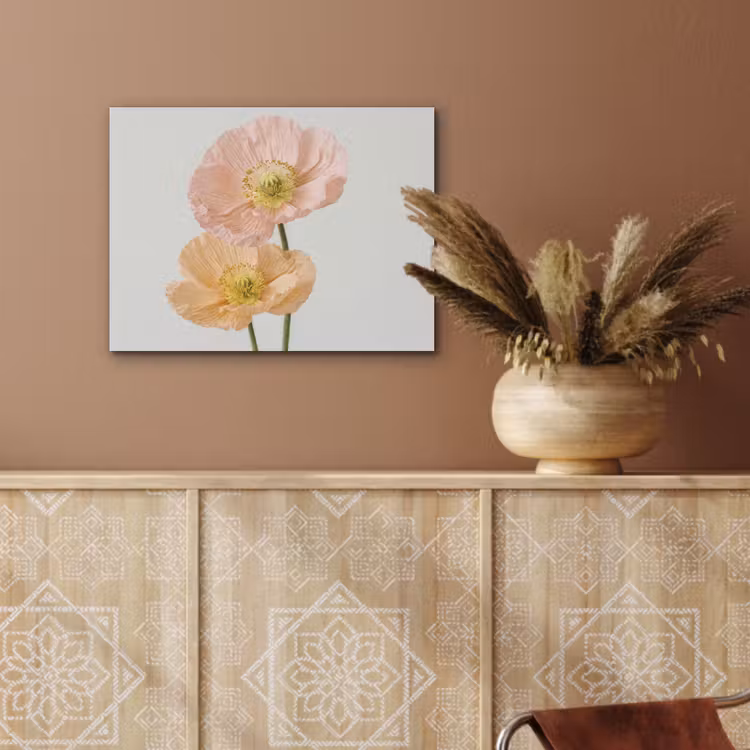 Papavers - Botanisch - Roze PET vilt klein -sfeer4