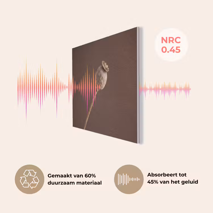 Papaverbol - Droogbloem - Bruin - Minimalistisch PET vilt klein -USP_NL