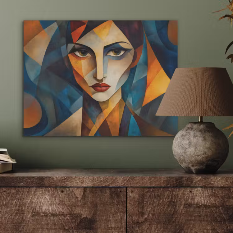 Portret - Abstract - Vormen PET vilt klein -sfeer2