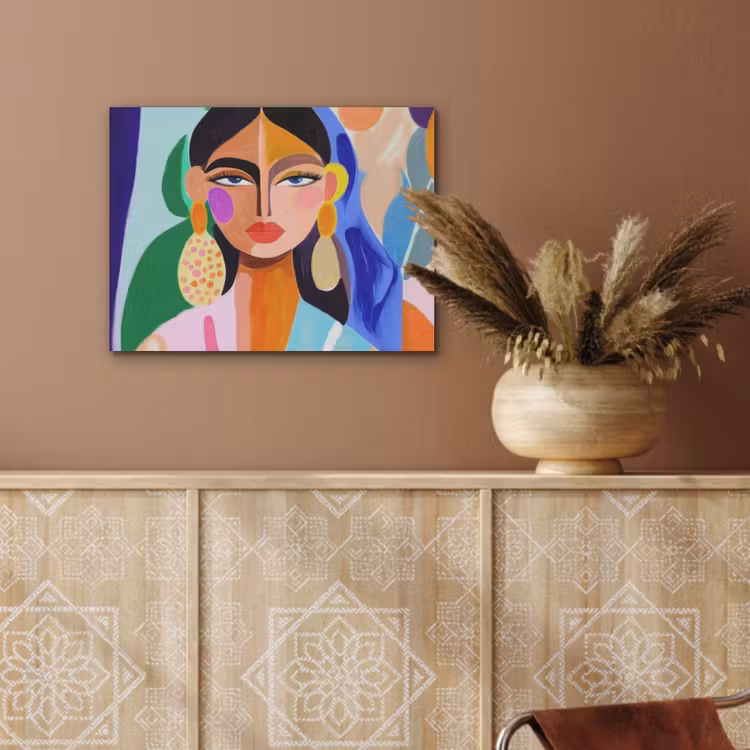 Portret - Vrouw - Modern PET vilt klein -sfeer4
