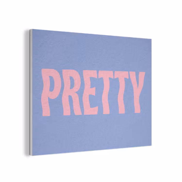 Pretty - Roze - Blauw - Golvend PET vilt klein -3d