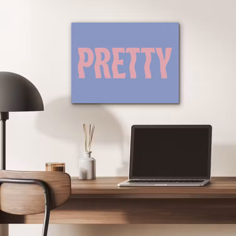 Pretty - Roze - Blauw - Golvend PET vilt klein -sfeer5