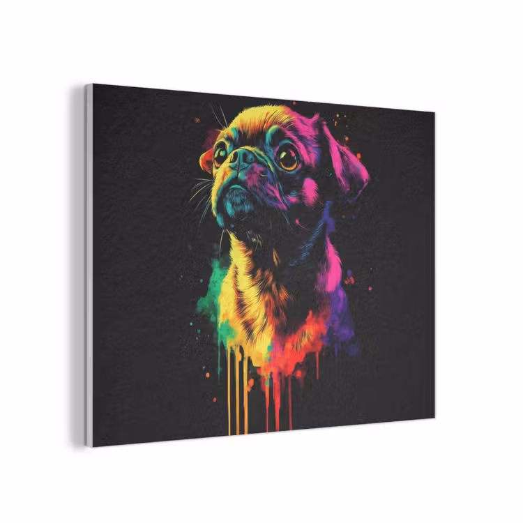 Puck - Hond - Verf - Kleuren PET vilt klein -3d