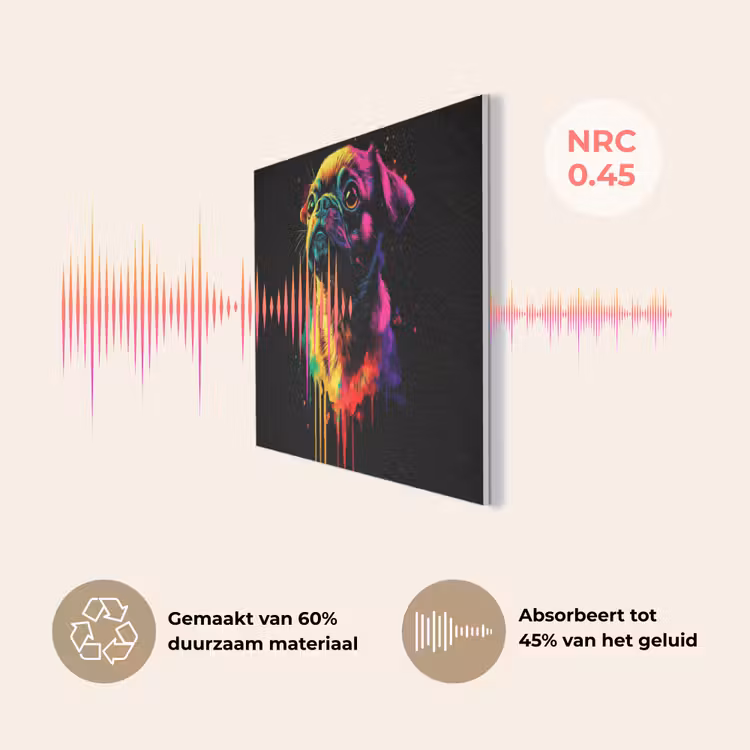 Puck - Hond - Verf - Kleuren PET vilt klein -USP_NL