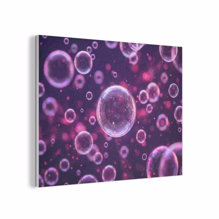 Paars - Bubbels - Schuim PET vilt klein -3d