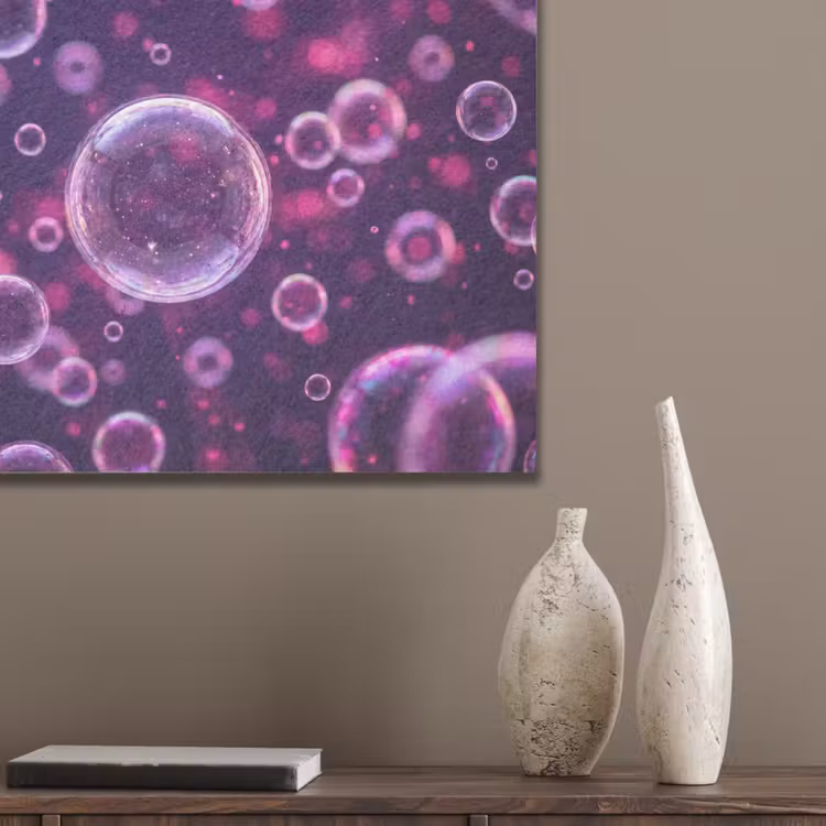 Paars - Bubbels - Schuim PET vilt klein -sfeer6_closeup