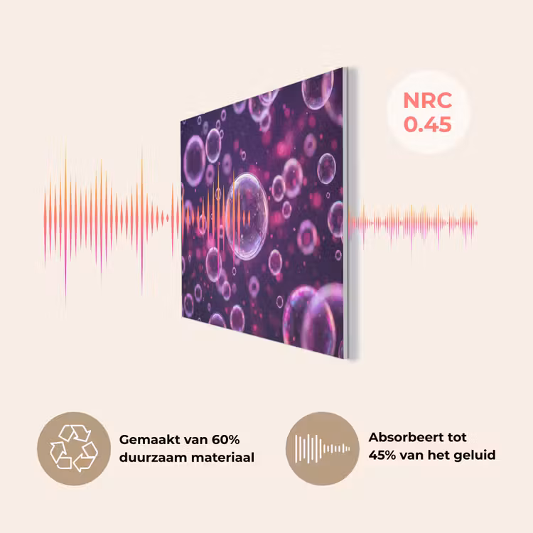 Paars - Bubbels - Schuim PET vilt klein -USP_NL