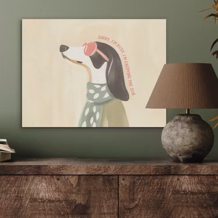 Quote - Hond - Zonnebril PET vilt klein -sfeer2