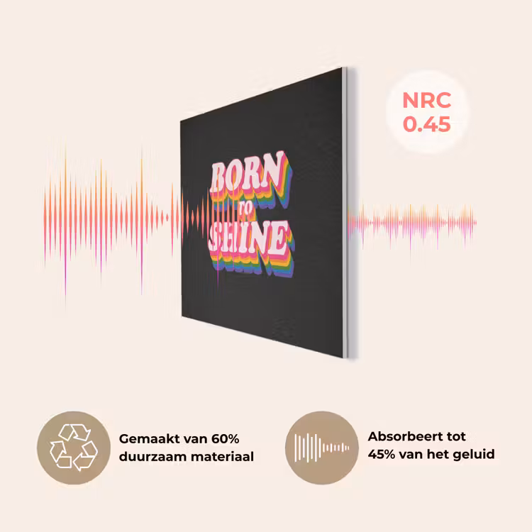 Quote - Regenboog - Roze - Zwart PET vilt klein -USP_NL