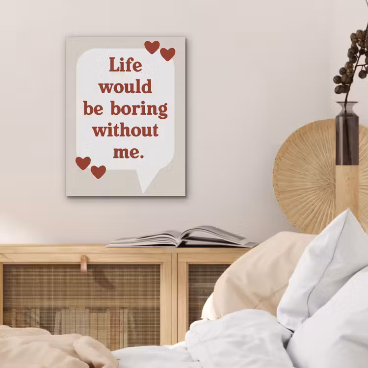 Quote - Tekstballon - Hartjes PET vilt klein -sfeer3