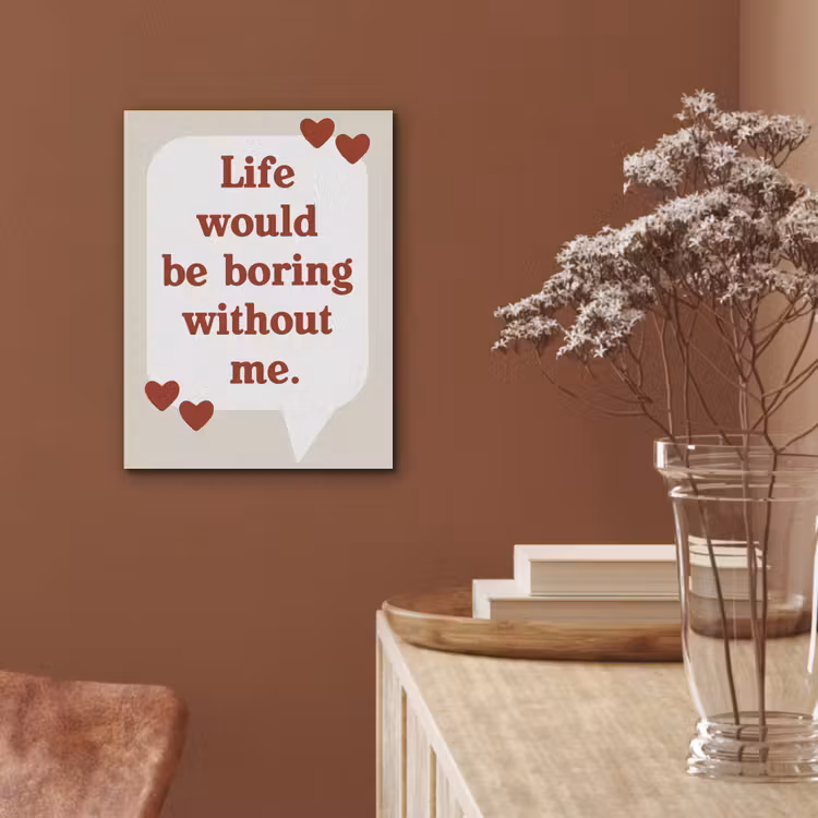 Quote - Tekstballon - Hartjes PET vilt klein -sfeer4