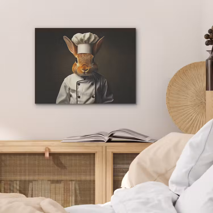 Konijn - Kok - Dier PET vilt klein -sfeer3