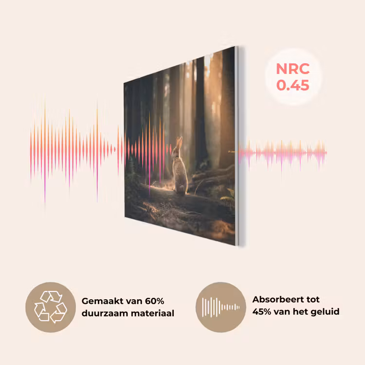 Konijn - Bos - Zonnestralen PET vilt klein -USP_NL