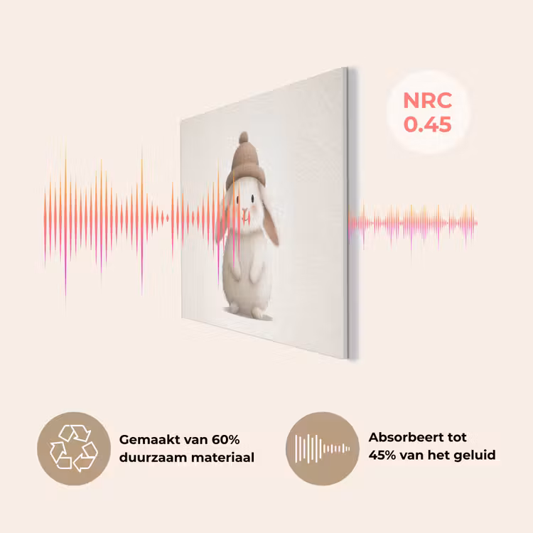 Konijn - Muts - Oren - Beige PET vilt klein -USP_NL