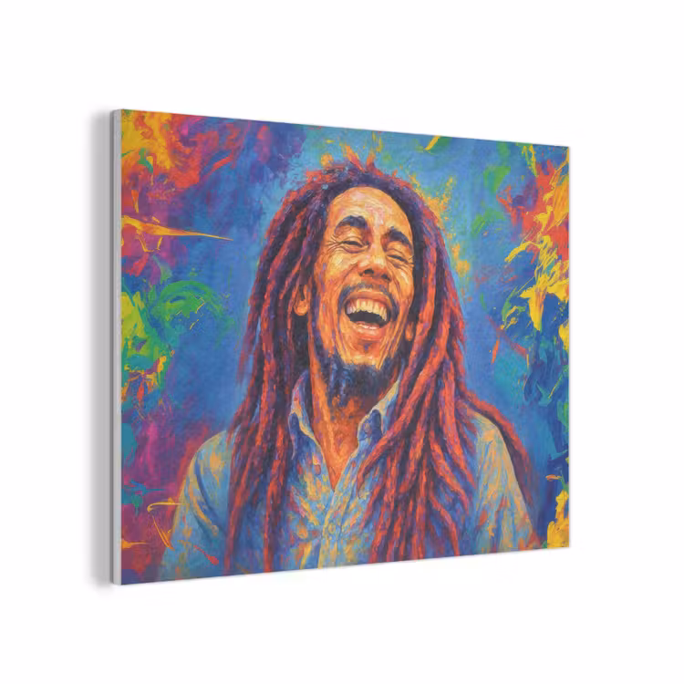 Regenboogkleuren - Man - schilderij PET vilt klein -3d