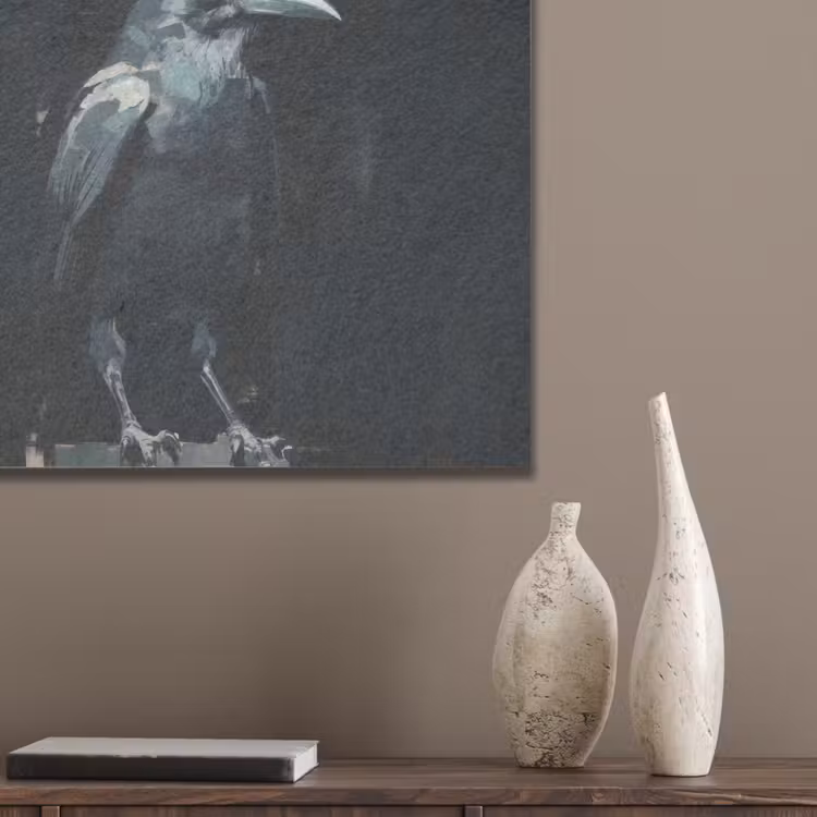Raaf - Vogels - Zwart PET vilt klein -sfeer6_closeup