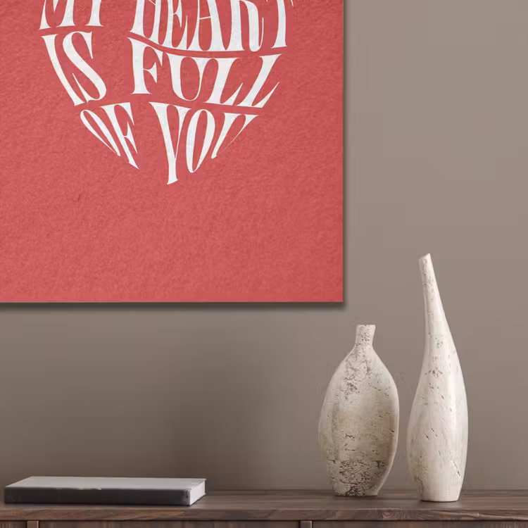Rood - Hart- Tekst - Valentijn PET vilt klein -sfeer6_closeup
