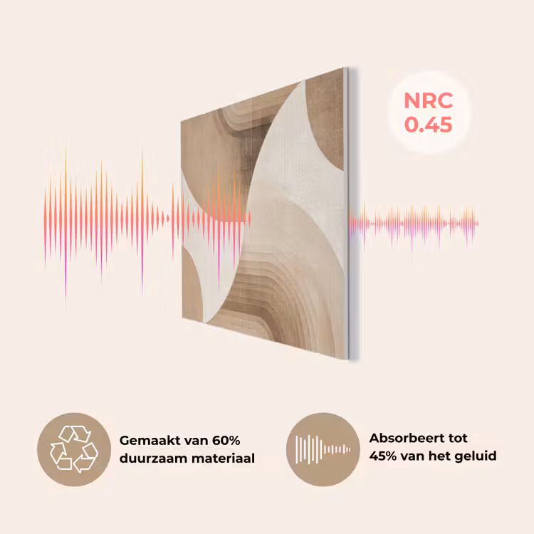 Retro - Geometrische lagen - Aardetinten PET vilt klein -USP_NL