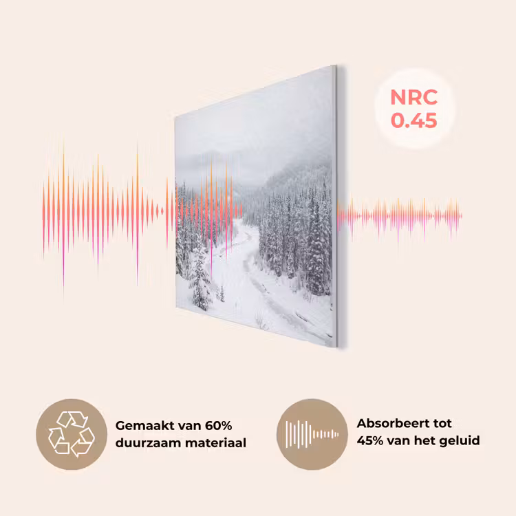 Rivier - Bevroren - Landschap - Winter PET vilt klein -USP_NL