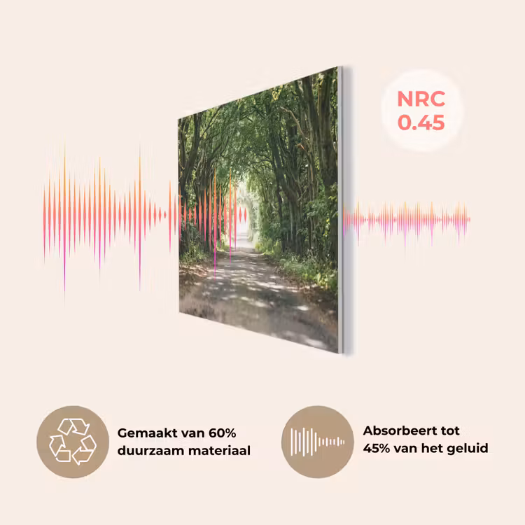 Weg - Bomen - Natuur - Groen PET vilt klein -USP_NL