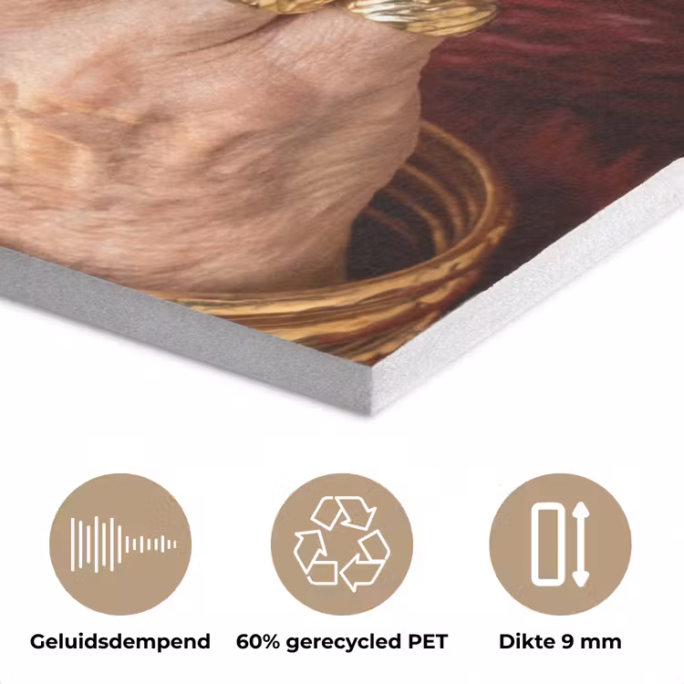 Broodje - Bontjas - Goud PET vilt klein -closeup_NL