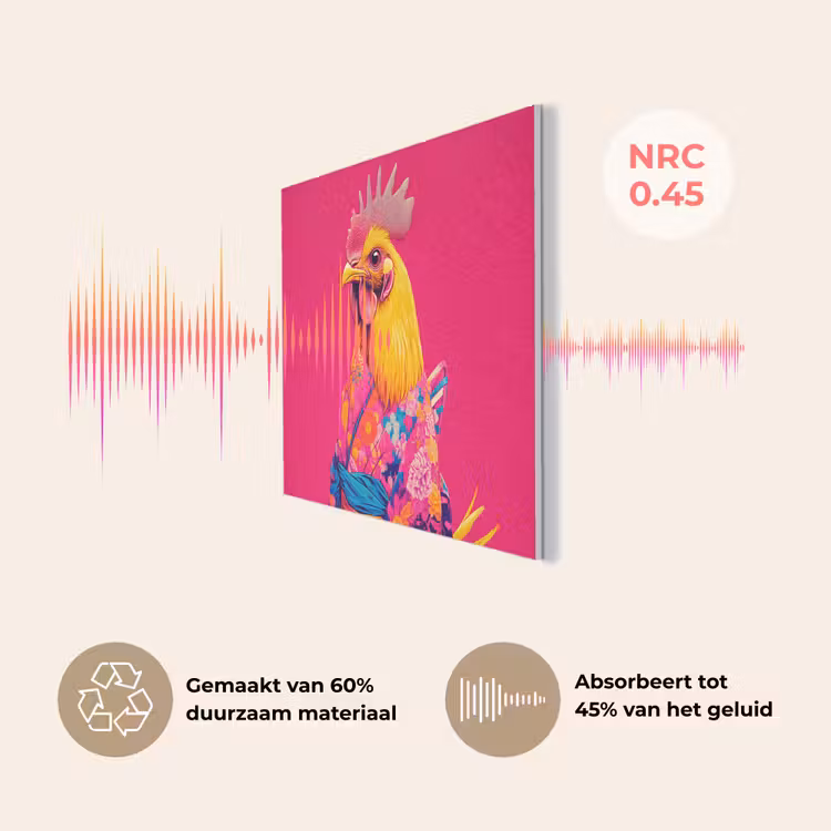 Haan - Kleurrijk - Kimono - Roze PET vilt klein -USP_NL