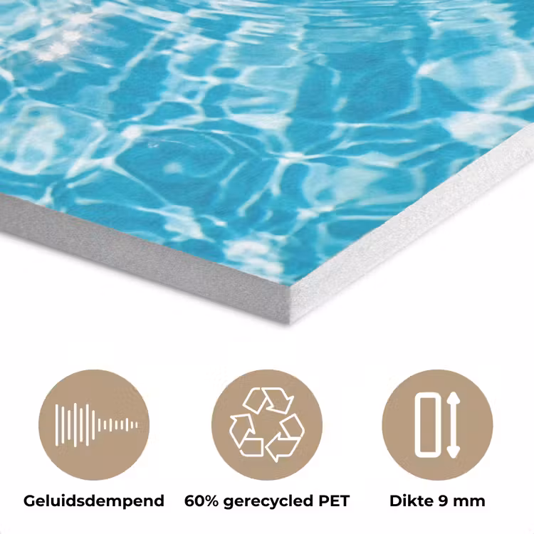 Badeend - Dobberen - Blauw PET vilt klein -closeup_NL