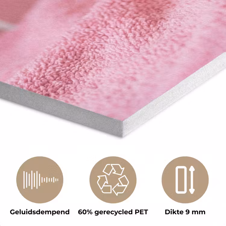 Badeend -Strik - Roze PET vilt klein -closeup_NL