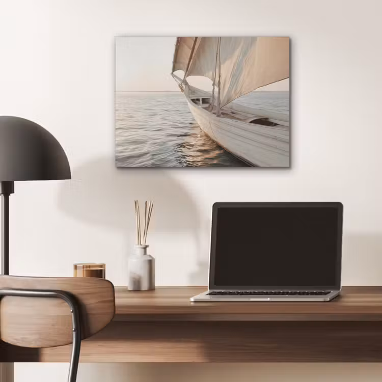 Zeilboot - Zee - Beige - Zon PET vilt klein -sfeer5