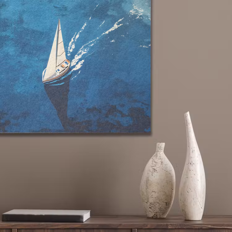 Zeilboot - Water - Abstract - Schaduw PET vilt klein -sfeer6_closeup