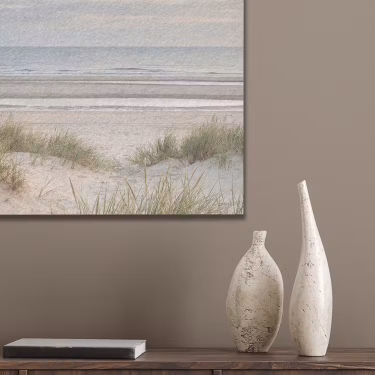 Zandstrand - Bewolkt - Duinen PET vilt klein -sfeer6_closeup