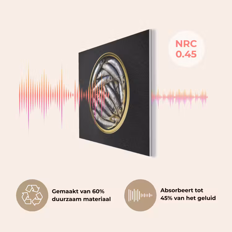 Sardines - Vissen - Rond - Zwart PET vilt klein -USP_NL