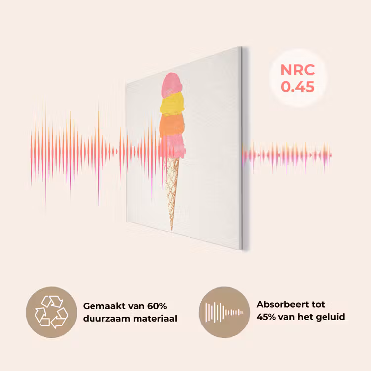 Schepijs - Hoorntje - Illustratie - Minimalistisch PET vilt klein -USP_NL