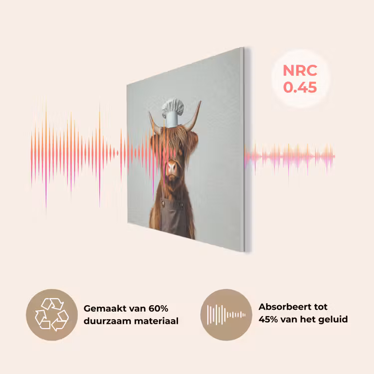 Schotse Hooglander - Bruin - Hoorns - Kokskleding PET vilt klein -USP_NL