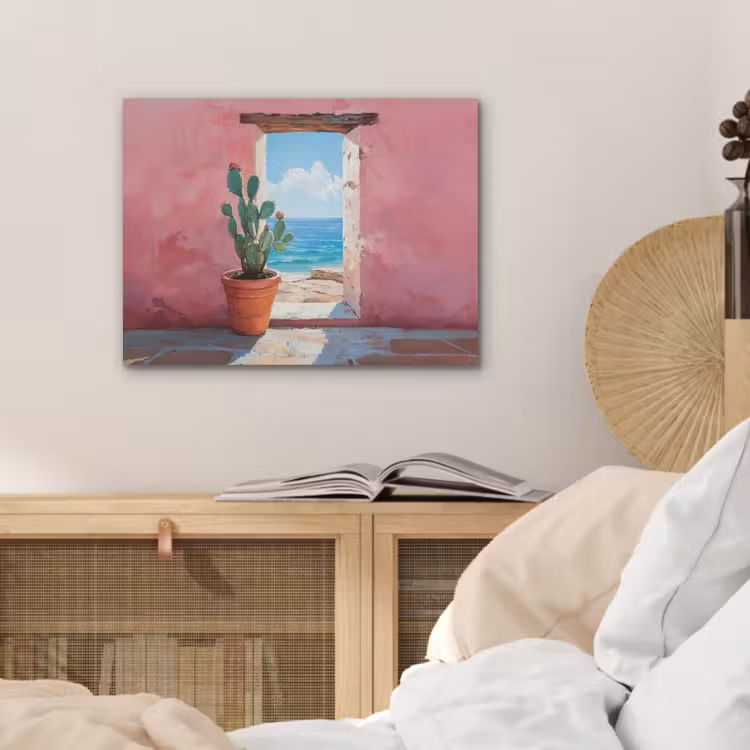 Zee - Roze - Cactus PET vilt klein -sfeer3