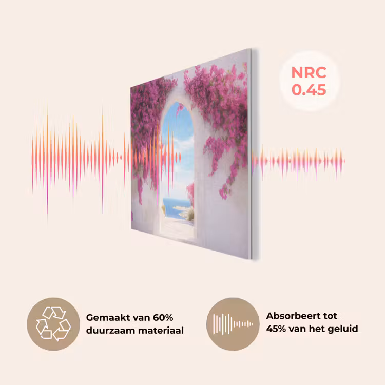 Zee - Roze - Bloemen - Poort PET vilt klein -USP_NL