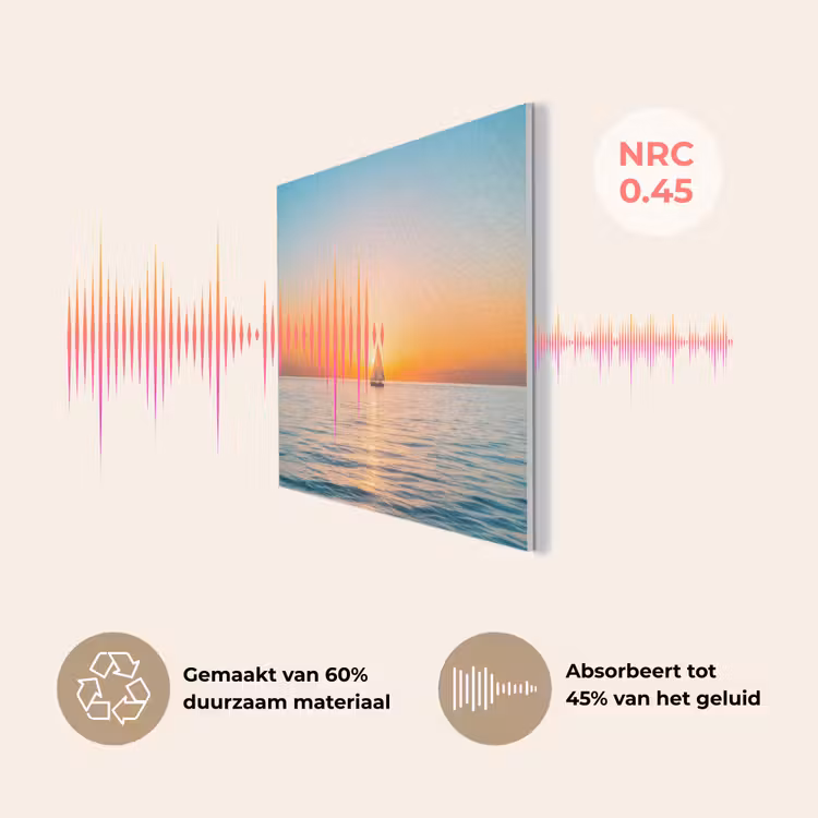 Zee - Zeilboot - Zonsondergang PET vilt klein -USP_NL