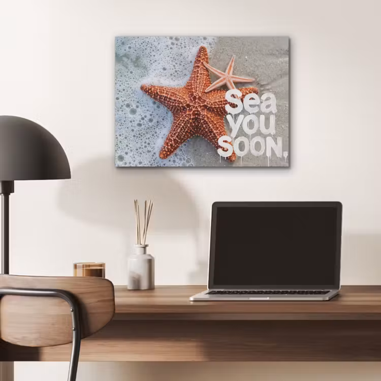 Sea you soon - Zeester - Zee PET vilt klein -sfeer5