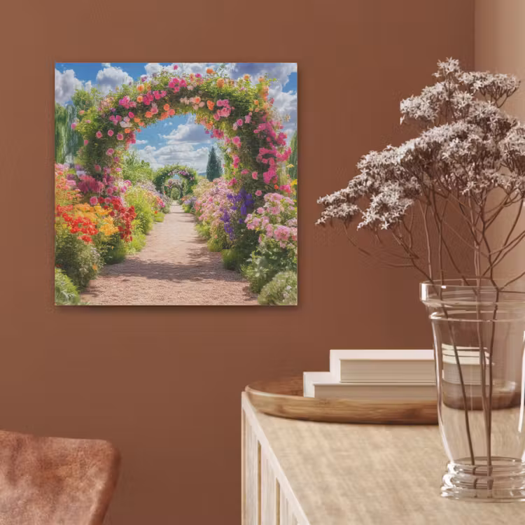 Doorkijk - Bloemen - Kleurrijk - Natuur PET vilt klein -sfeer4