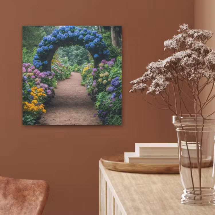 Doorkijk - Bloemen - Hortensia - Pad PET vilt klein -sfeer4