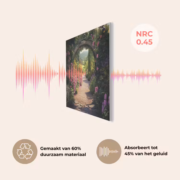 Doorkijk - Bloemen - Natuur - Rozenboog PET vilt klein -USP_NL