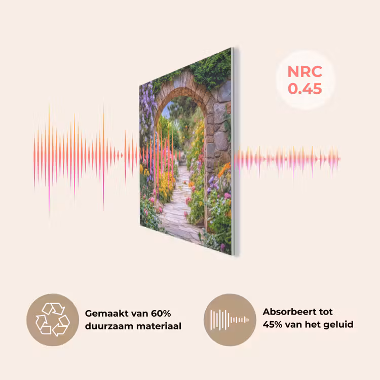 Doorkijk - Bloemen - Pad - Natuur PET vilt klein -USP_NL