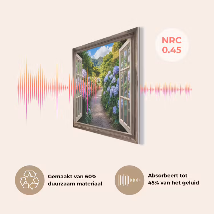 Doorkijk - Hortensia - Pad - Natuur PET vilt klein -USP_NL