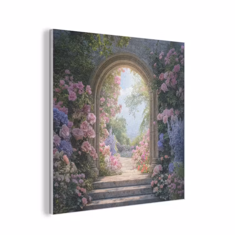 Doorkijk - Rozen - Vintage - Bloemen PET vilt klein -3d