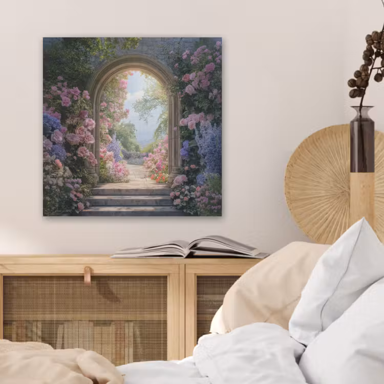 Doorkijk - Rozen - Vintage - Bloemen PET vilt klein -sfeer3