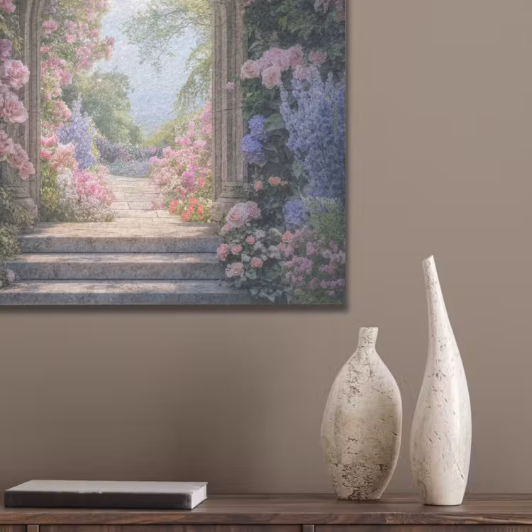 Doorkijk - Rozen - Vintage - Bloemen PET vilt klein -sfeer6_closeup
