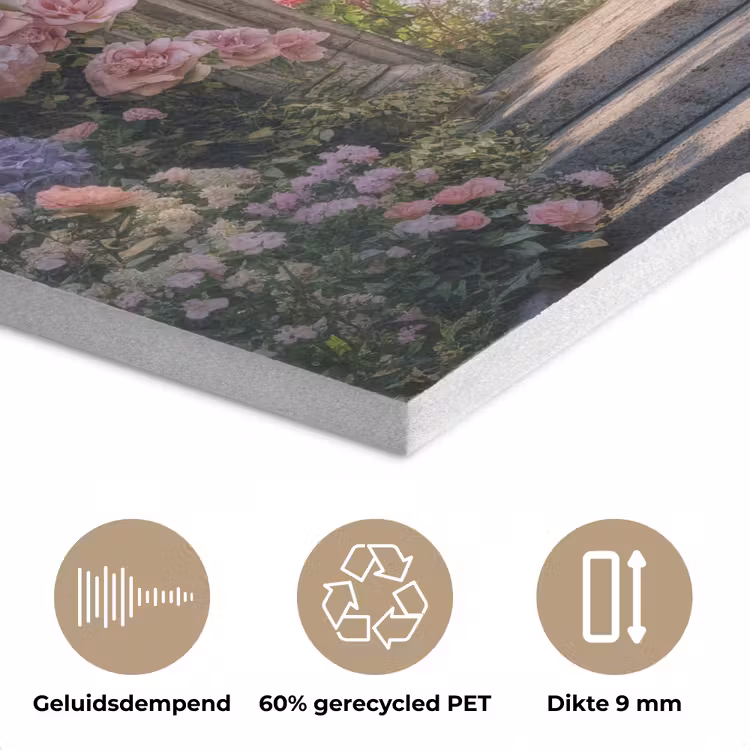 Doorkijk - Rozen - Vintage - Bloemen PET vilt klein -closeup_NL