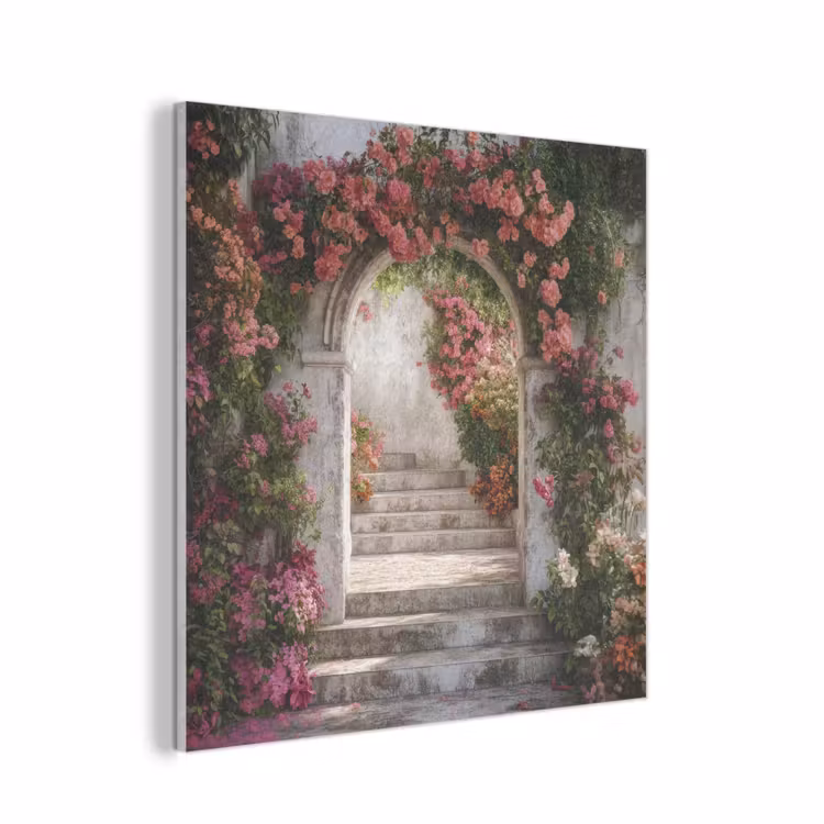 Doorkijk - Rozen - Vintage - Poort PET vilt klein -3d