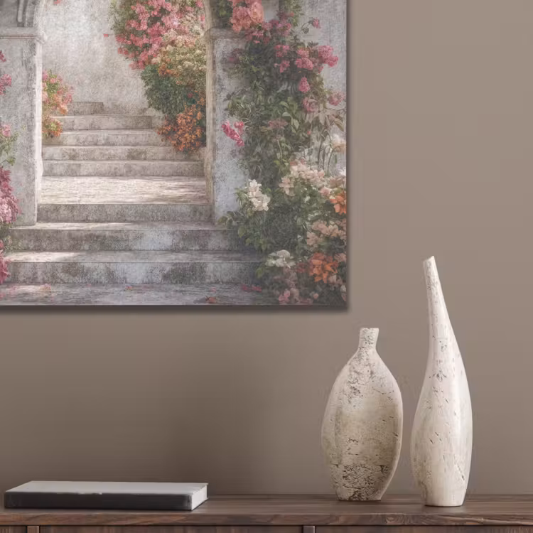 Doorkijk - Rozen - Vintage - Poort PET vilt klein -sfeer6_closeup
